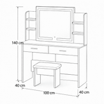 قم بتحميل الصورة إلى عارض الصور، ARGEN Vanity Desk - woodx