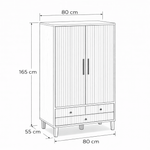 Load image into Gallery viewer, RYDEN Wardrobe - woodx