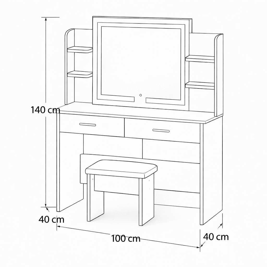 ARGEN Vanity Desk - woodx