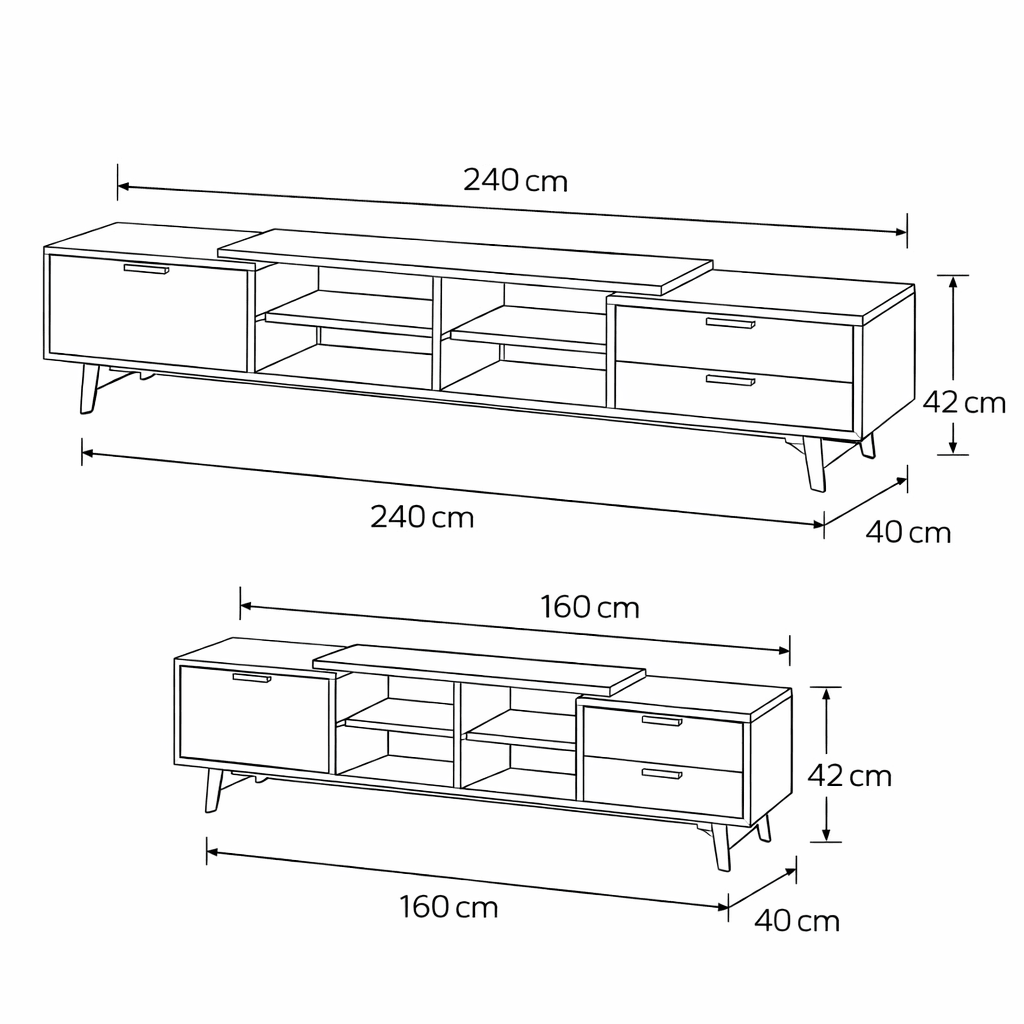 KAIRO TV Unit - woodx