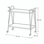 Load image into Gallery viewer, KAVIRO Bar Cart - woodx