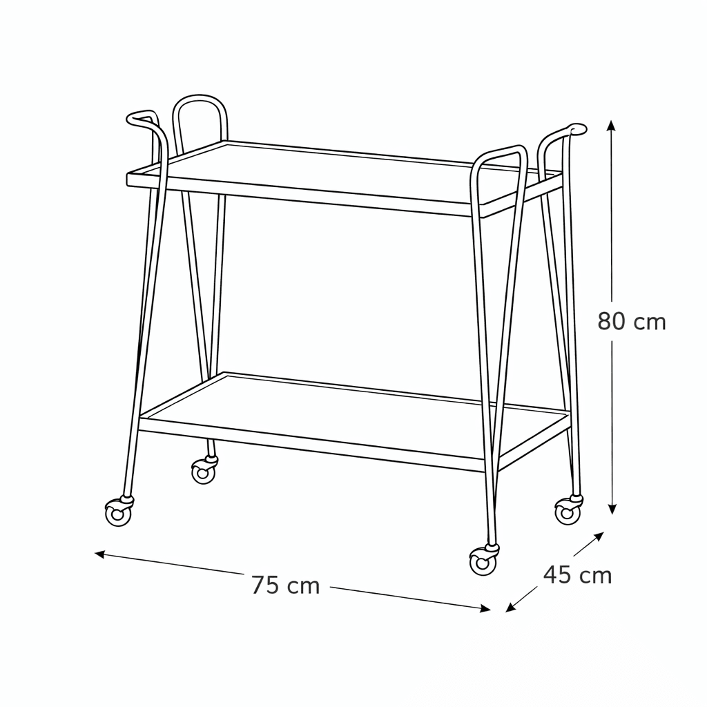 KAVIRO Bar Cart - woodx