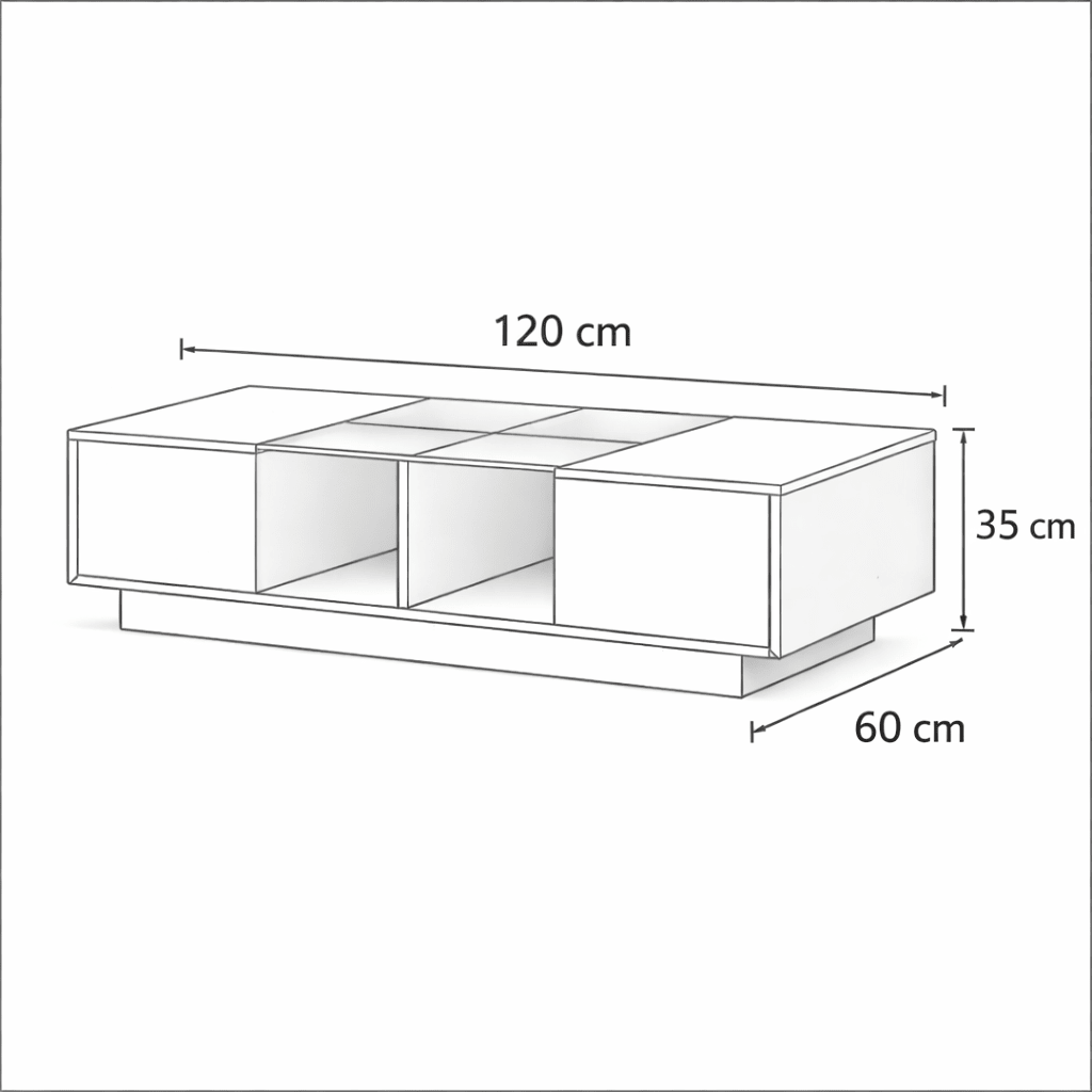 LUNARO Coffee Table - woodx