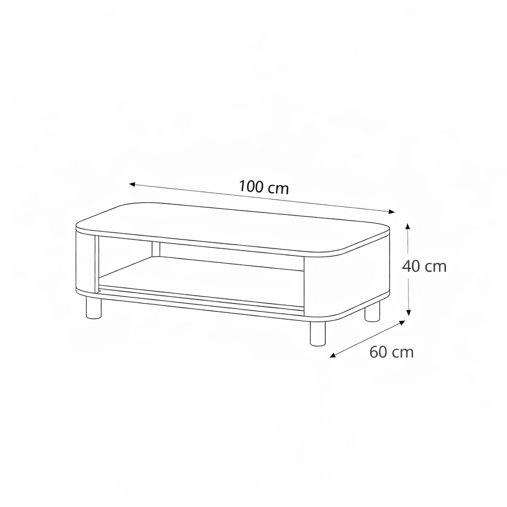 NORLEN Coffee Table - woodx