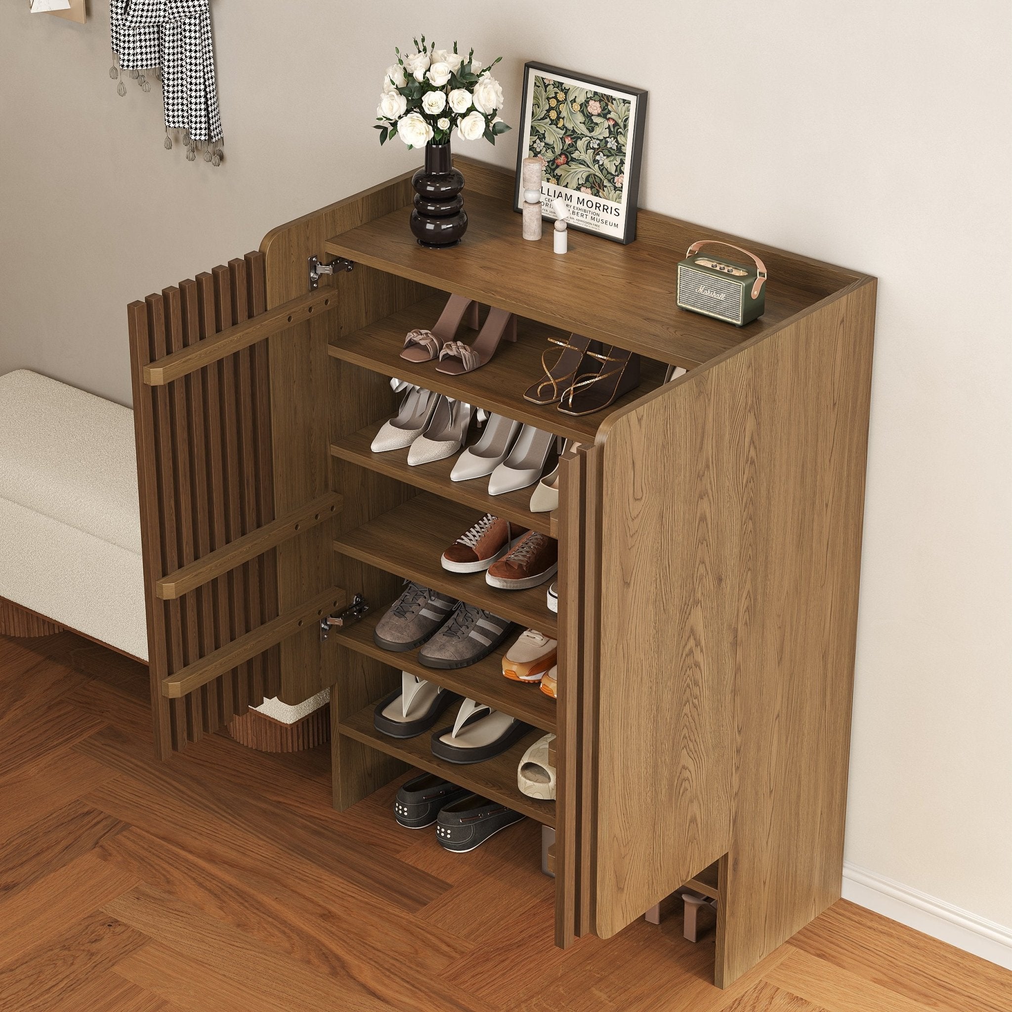 SLATTED Shoe Storage - woodx