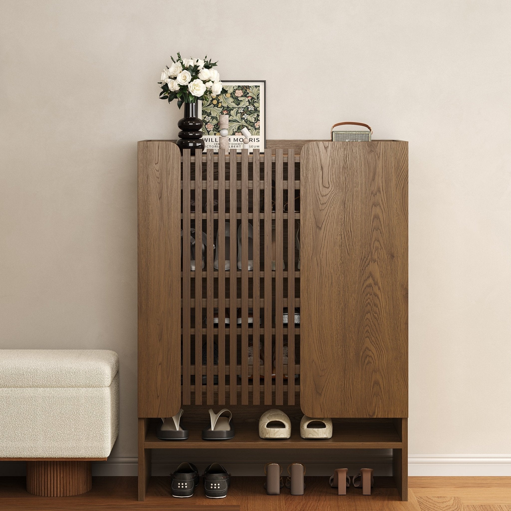 SLATTED Shoe Storage - woodx