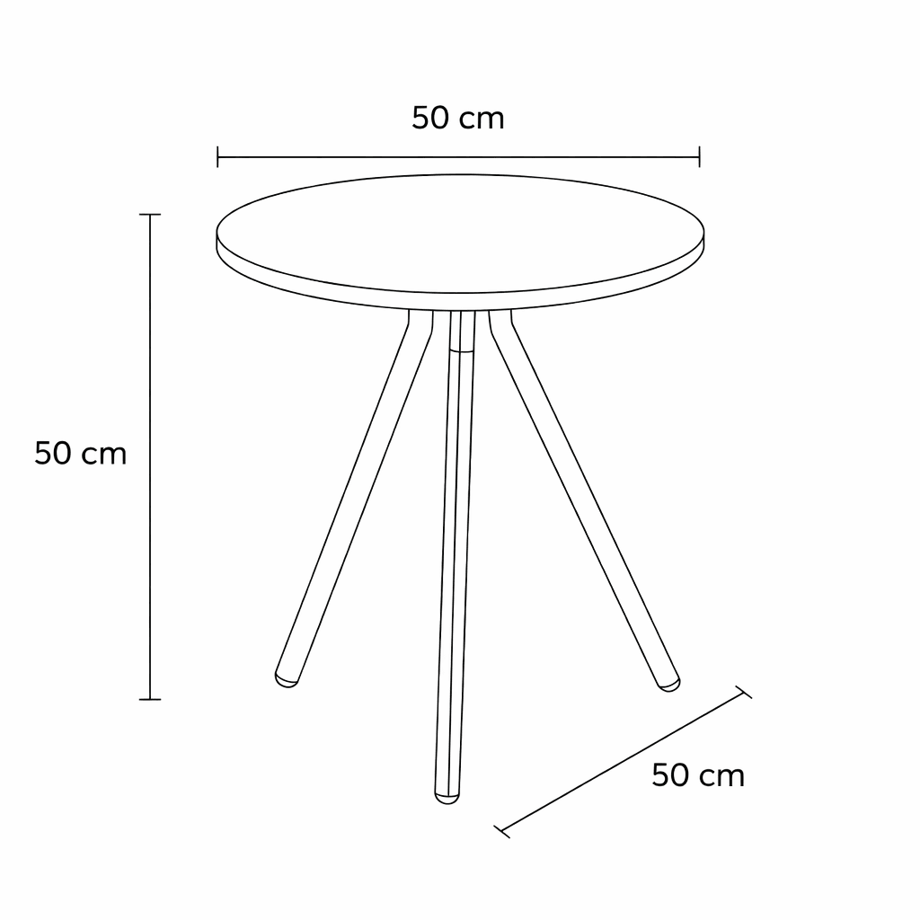 TRIFORM Side Table - woodx